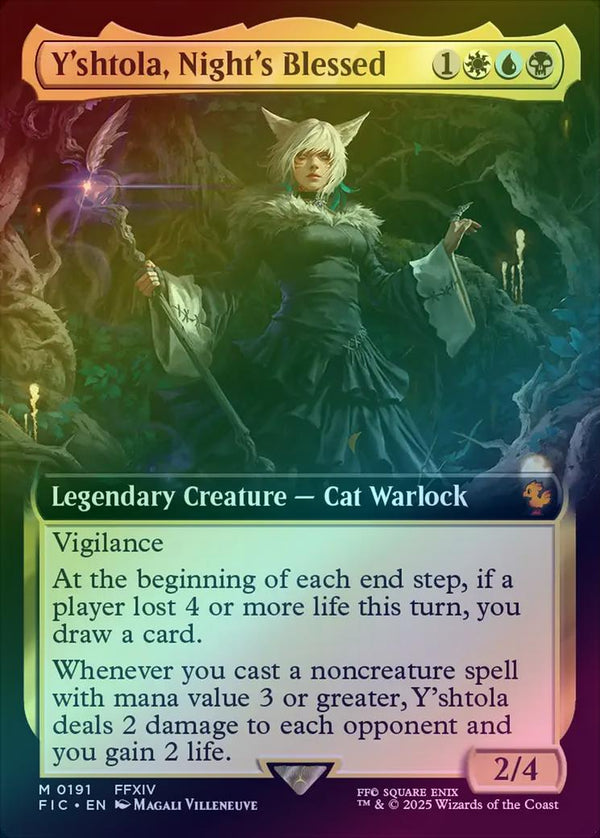 Y'shtola, Night's Blessed - Extended Art (Foil) (FIC)