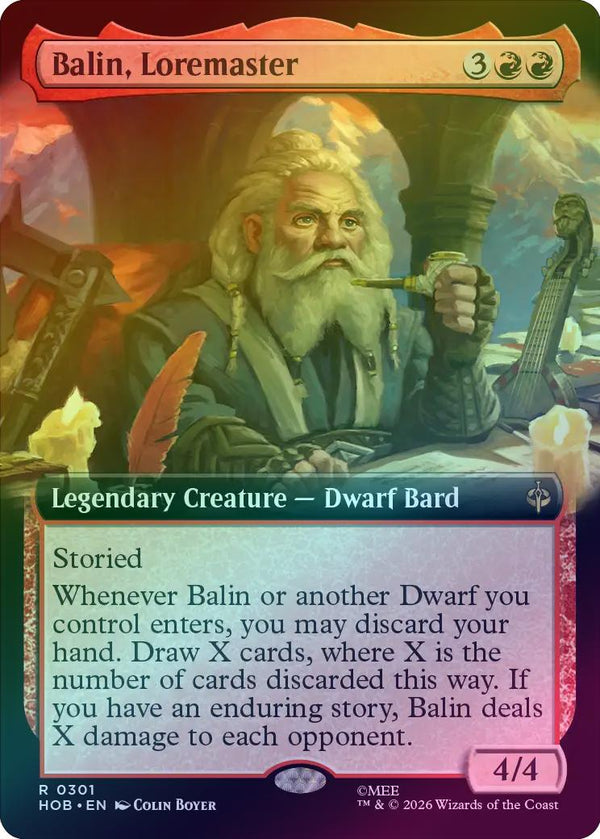Balin, Loremaster - Extended Art (Foil) (HOB) (Pre-Order)
