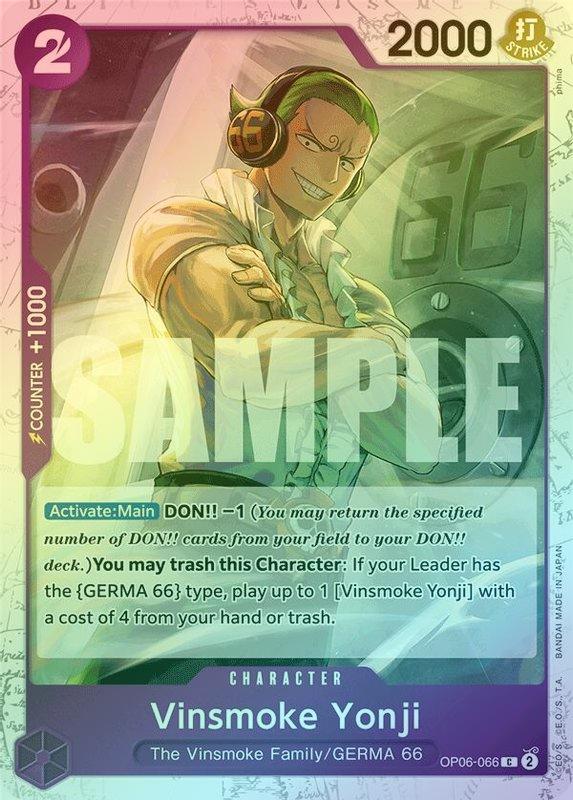 Vinsmoke Yonji (OP06-066) (Jolly Roger Foil) - OP06-066 - Common