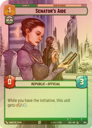 Senator's Aide (Hyperspace Foil) - 864 - Common (Foil)