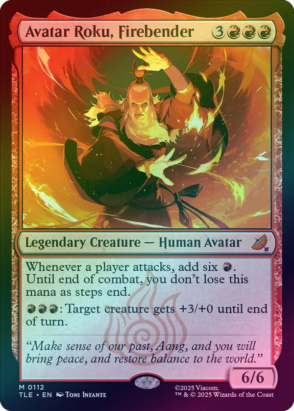 Avatar Roku, Firebender (Foil) (TLE)