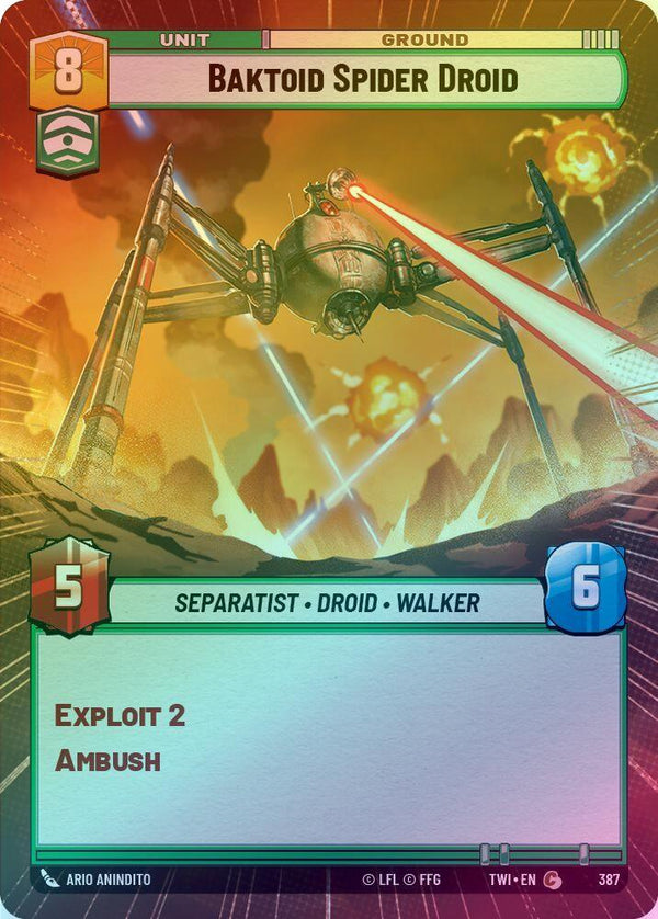 Baktoid Spider Droid (Hyperspace) - 387 - Common (Foil)