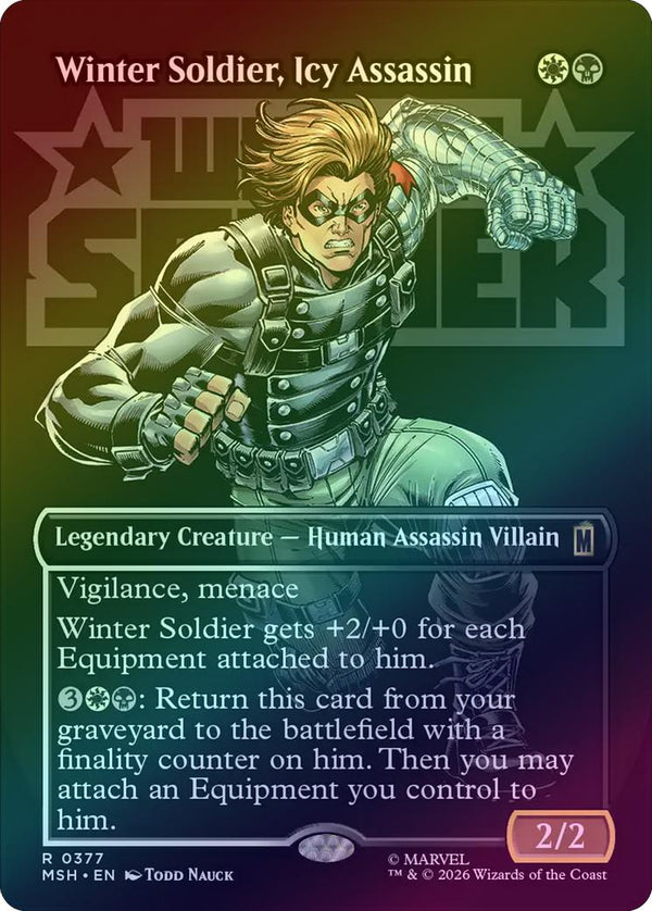 Winter Soldier, Icy Assassin - Logo Showcase (Foil) (MSH) (Pre-Order)