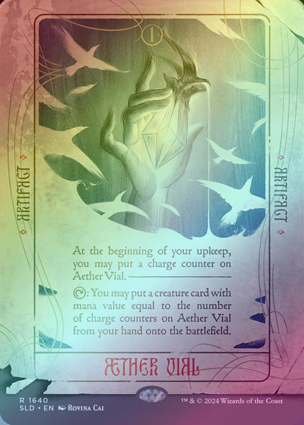 Aether Vial - Artist Series: Rovina Cai (Rainbow Foil) (SLD)