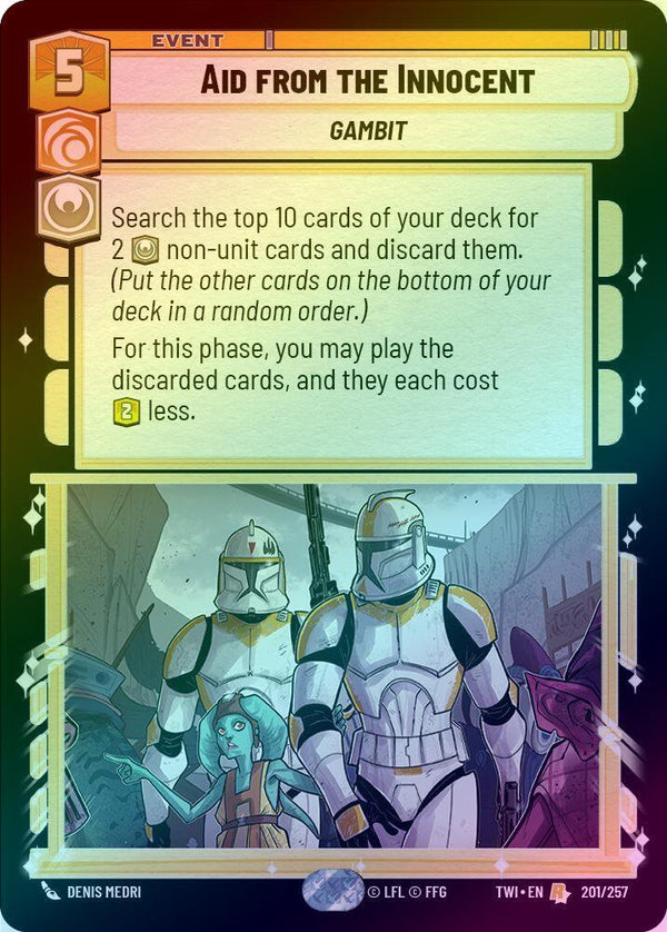 Aid from the Innocent - 201/257 - Rare (Foil)