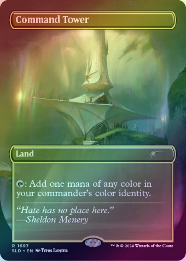 Command Tower - Sheldon's Spellbook (Rainbow Foil) (SLD)