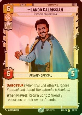 Lando Calrissian - Responsible Businessman - 197/252 - Rare (Foil)