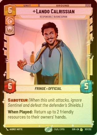 Lando Calrissian - Responsible Businessman - 197/252 - Rare (Foil)