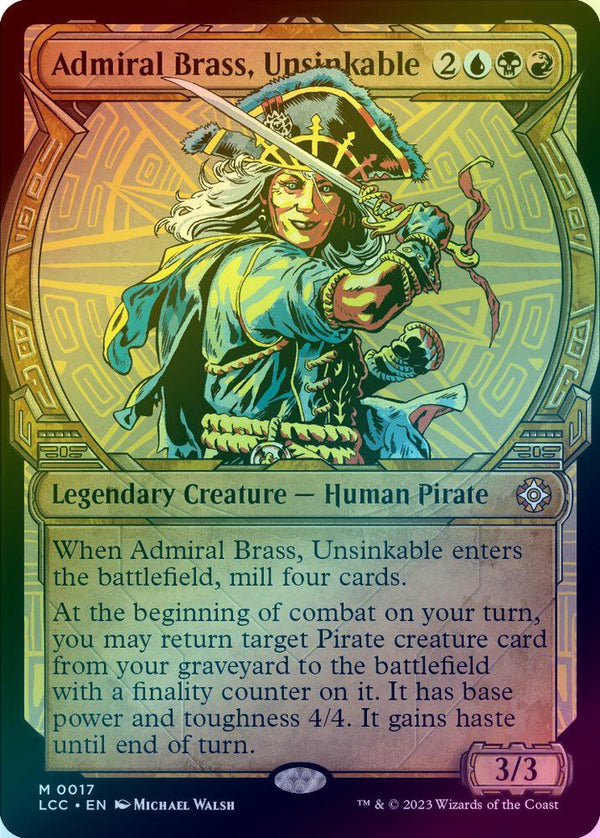 Admiral Brass, Unsinkable - Showcase (Foil) (LCC)