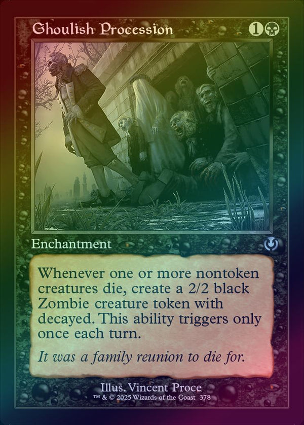 Ghoulish Procession - Retro Frame (Foil) (INR)