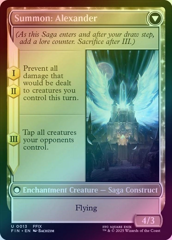 Crystal Fragments // Summon: Alexander (Foil) (FIN)