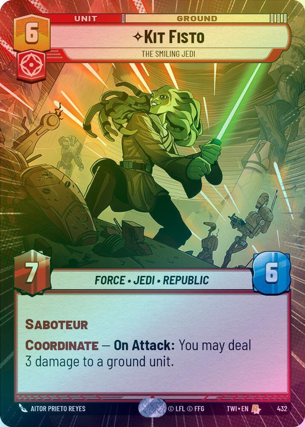Kit Fisto - The Smiling Jedi (Hyperspace) - 432 - Rare (Foil)