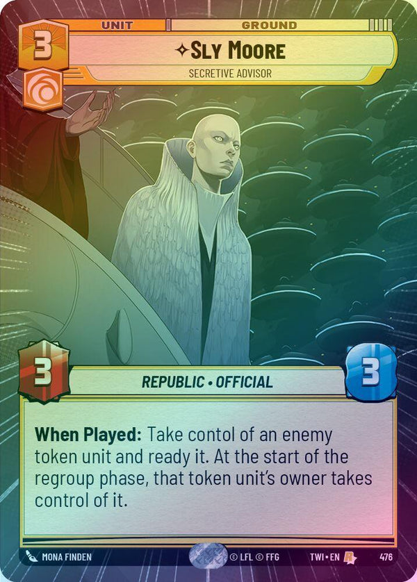 Sly Moore - Secretive Advisor (Hyperspace) - 476 - Rare (Foil)