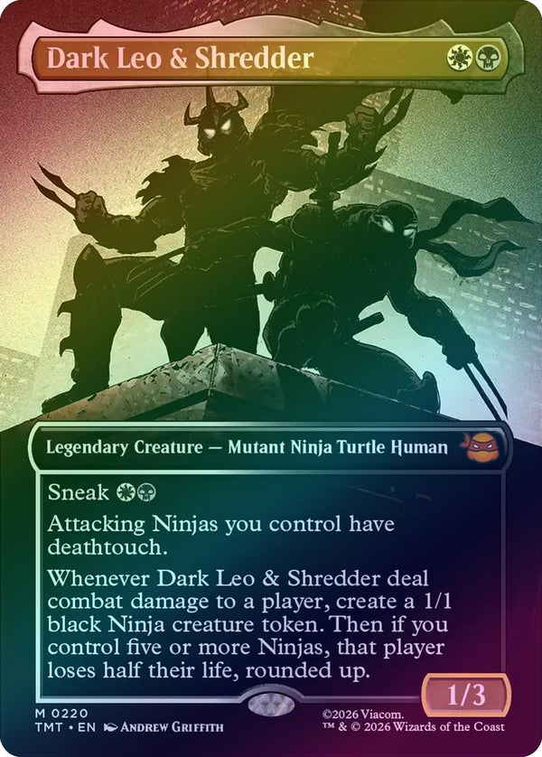 Dark Leo & Shredder - Silhouette Showcase (Foil) (TMT)