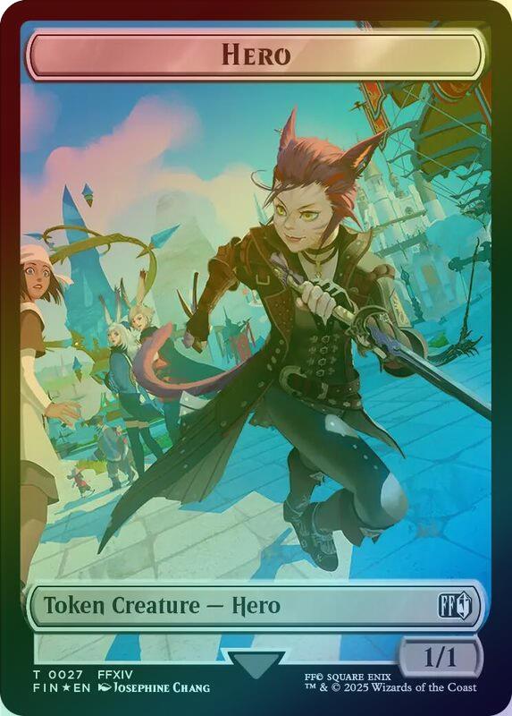 Spirit // Hero (027) Token (Surge Foil) (TFIC)