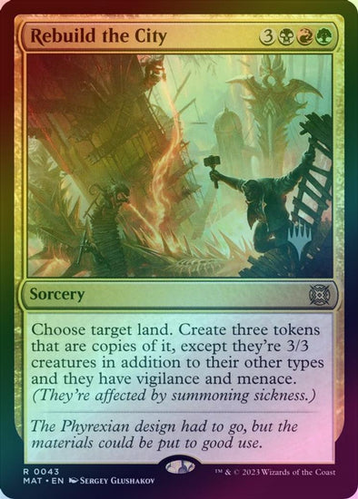 Rebuild the City - Promo Pack (Foil) (PMAT)