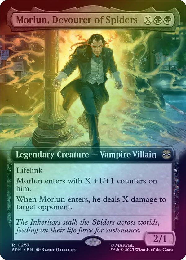 Morlun, Devourer of Spiders - Extended Art (Foil) (SPM)