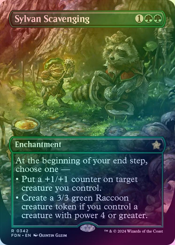 Sylvan Scavenging - Borderless (Foil) (FDN)