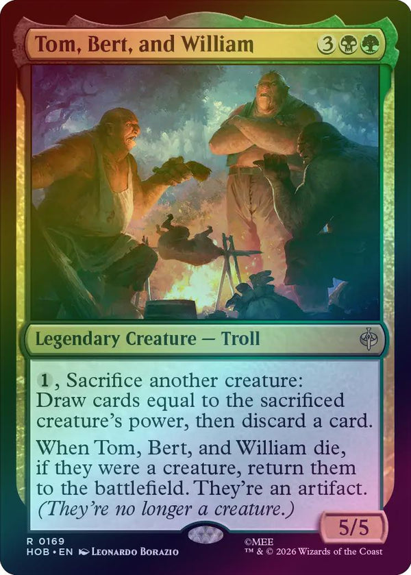 Tom, Bert, and William (Foil) (HOB) (Pre-Order)