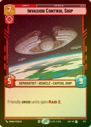 Invasion Control Ship - 671 - Rare (Foil)