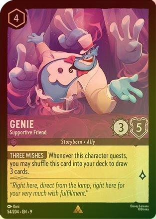 Genie (Supportive Friend) (Fabled Reprint) - 54/204 - Rare (Foil)