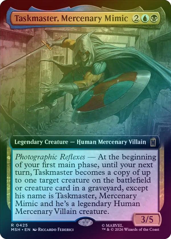 Taskmaster, Mercenary Mimic - Extended Art (Foil) (MSH) (Pre-Order)