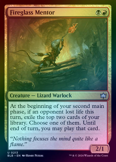 Fireglass Mentor (Foil) (BLB)