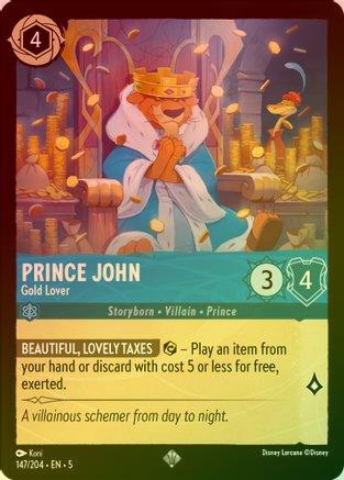 Prince John (Gold Lover) - 147/204 - Super Rare (Foil)