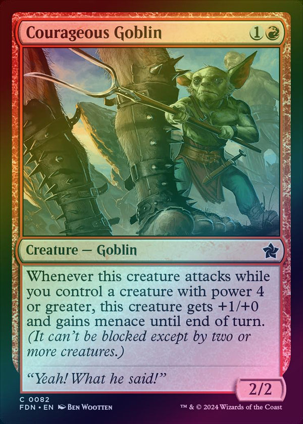 Courageous Goblin (Foil) (FDN)