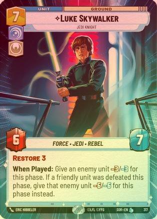 Luke Skywalker - Jedi Knight (Hyperspace) - 317 - Legendary (Foil)