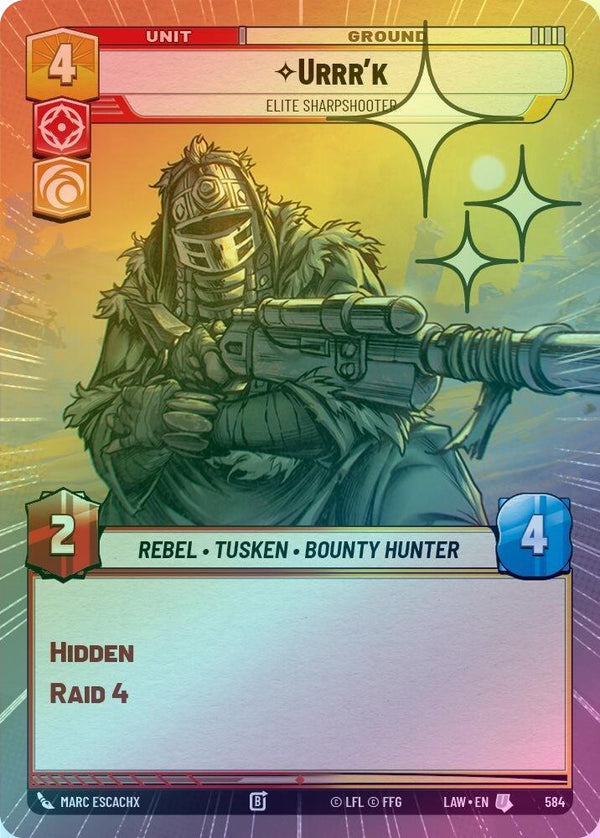 Urrr'k - Elite Sharpshooter (Hyperspace Foil) - 584 - Uncommon (Foil)