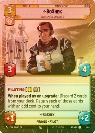 BoShek - Charismatic Smuggler (Hyperspace) - 949 - Uncommon (Foil)