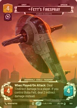 Fett's Firespray - Feared Silhouette (Prestige) - 1082 - Special (Foil)