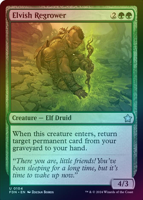 Elvish Regrower (Foil) (FDN)