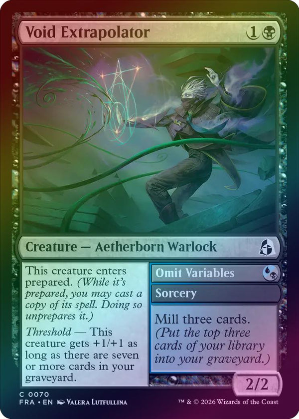 Void Extrapolator // Omit Variables (Foil) (FRA)