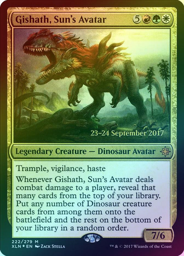 Gishath, Sun's Avatar - Prerelease Promo (Foil) (PXLN)