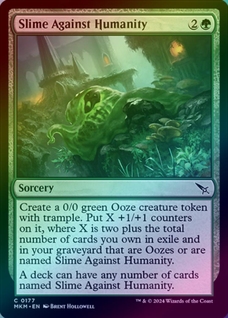 cards against humanity mtg Slime (Card) Unlike most of the party games youve played before Aeve, Progenitor Ooze Commander Deck