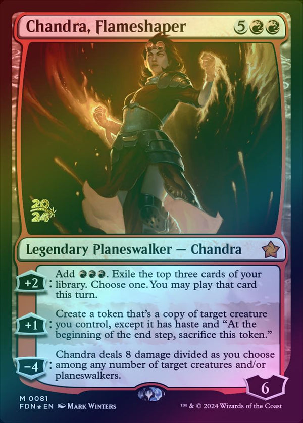 Chandra, Flameshaper - Prerelease Promo (Foil) (PFDN)