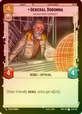 General Dodonna - Massassi Group Commander - 242/252 - Uncommon (Foil)