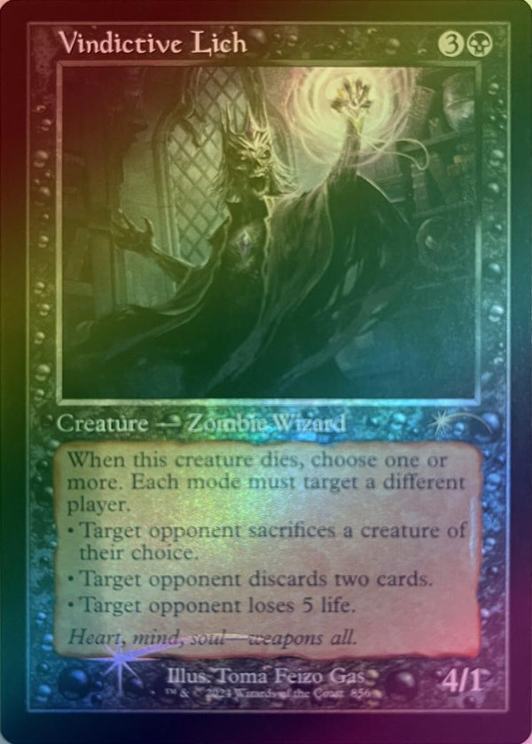 Vindictive Lich - Retro Frame - Zippy Zombies (Foil) (SLD)