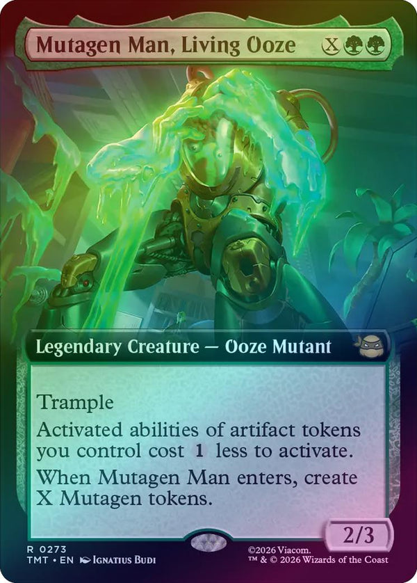 Mutagen Man, Living Ooze - Extended Art (Foil) (TMT)
