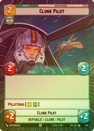 Clone Pilot (Hyperspace) - 842 - Common (Foil)