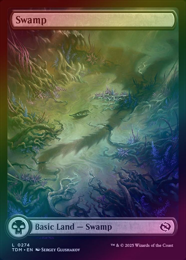 Swamp - Dragon's Presence Full Art (274) (Foil) (TDM)