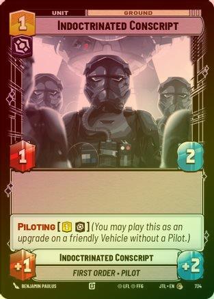 Indoctrinated Conscript - 734 - Common (Foil)