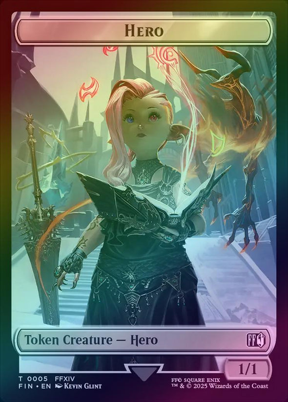 Hero (005) // Treasure Token (Foil) (TFIN)
