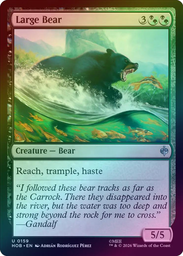 Large Bear (Foil) (HOB) (Pre-Order)