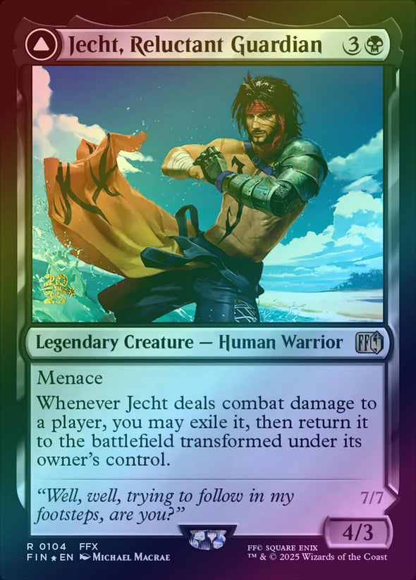 Jecht, Reluctant Guardian // Braska's Final Aeon - Prerelease Promo (Foil) (PFIN)