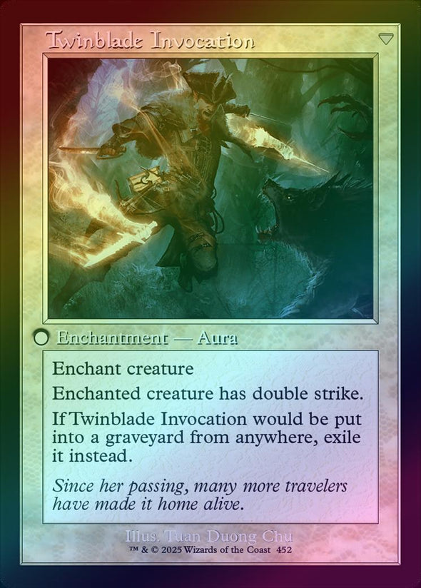 Twinblade Geist // Twinblade Invocation - Retro Frame (Foil) (INR)