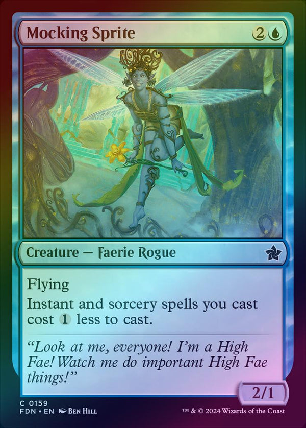 Mocking Sprite (Foil) (FDN)