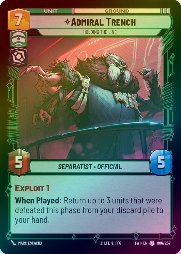 Admiral Trench - Holding the Line - 086/257 - Uncommon (Foil)